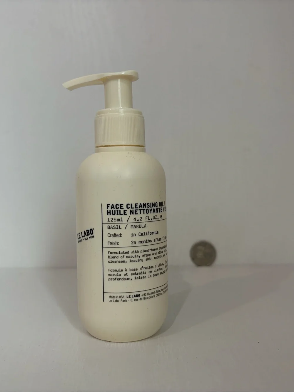 Le Labo Face Cleansing Oil BASIL 125mL / 4.2 Oz.